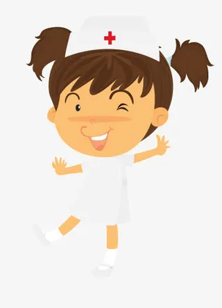 卡通女孩护士小姐免抠