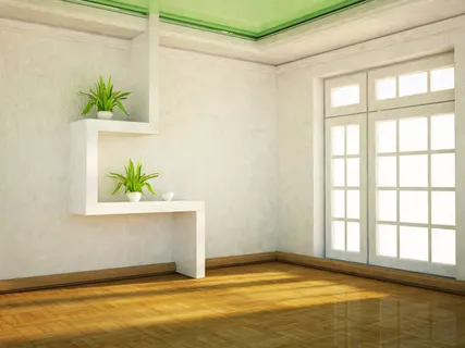 白色简单客厅图片免抠