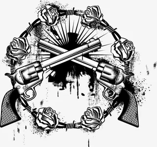 手枪矢量素材免抠