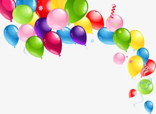 七夕情人节气球免抠