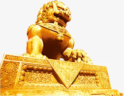 中秋节国庆中国风狮子免抠