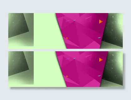 不规则几何体创意banner背景高清