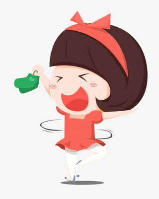 卡通人物女孩背景