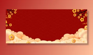 红色喜庆节日背景图高清