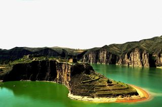 山西老牛湾风景图免抠