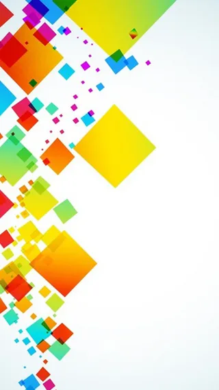 简约彩色方块H5背景素材高清