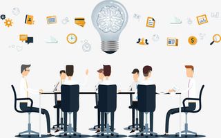 卡通商务人物矢量素材免抠装饰ppt元素