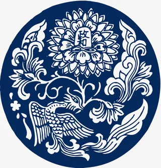 矢量青花底纹免抠