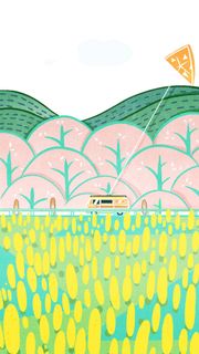 简约小清新春天背景素材H5背景素材高清