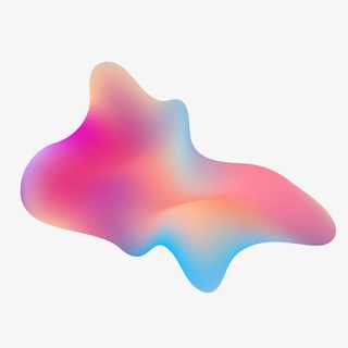 不规则图形彩色渐变流体设计素材免抠手绘/卡通卡通元素