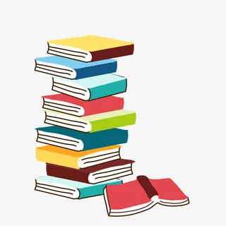 卡通手绘彩色作业本免抠