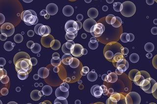 蓝色背景虚化背景气泡高清