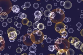 蓝色背景虚化背景气泡高清