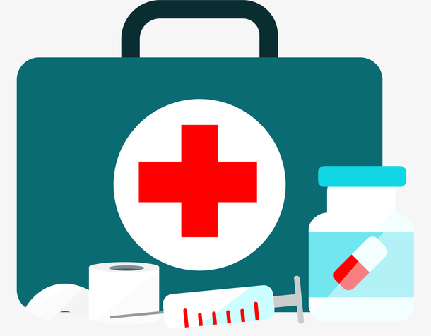 国际红十字日急救箱免抠