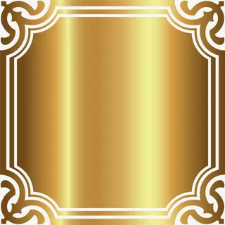 奢华金色边框免抠