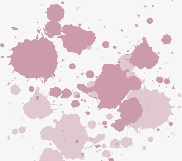 墨迹斑点中国风画面免抠