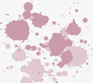 墨迹斑点中国风画面免抠