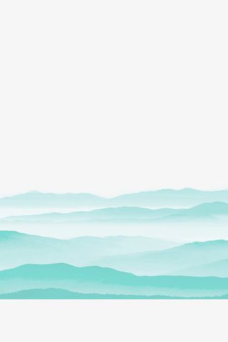 春天 远山 小山 大山 水墨山水免抠