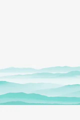 春天 远山 小山 大山 水墨山水免抠