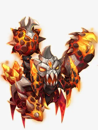 熔岩巨魔游戏怪物免抠