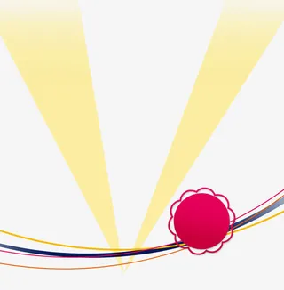 炫彩灯光线条素材免抠