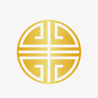 金色中式春节花纹装饰免抠