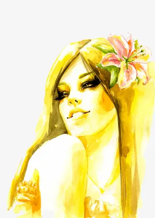 矢量卡通美女漫画免抠