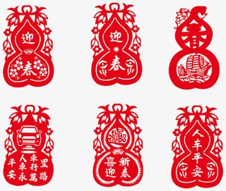 红色葫芦装饰素材免抠