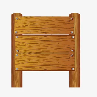 复古矢量路牌免抠