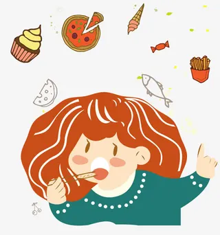 吃货女孩免抠