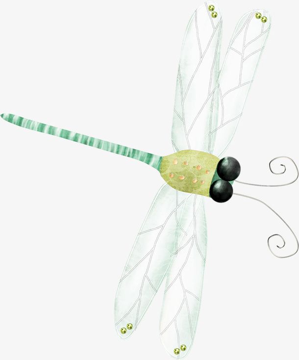 手绘蜻蜓免抠