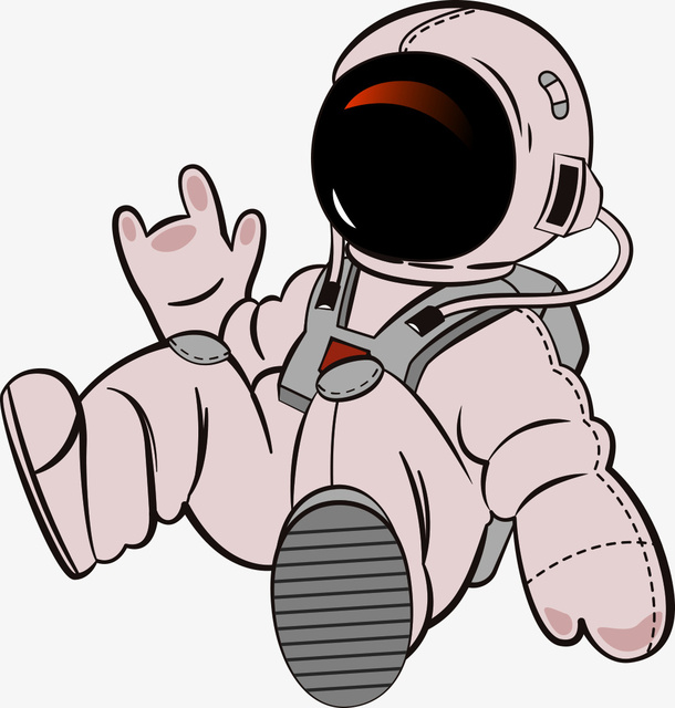 卡通手绘太空小人免抠