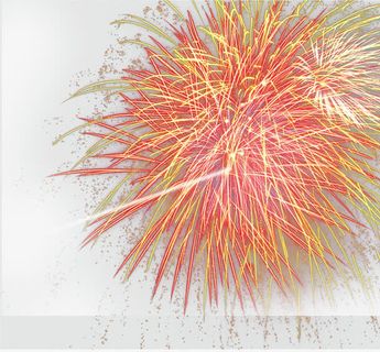 绽放的烟花免抠