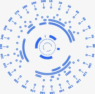蓝色科幻网格钢铁侠AI贾维斯免抠