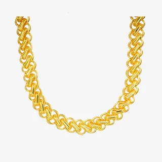 999经典霸气泰国龙头扣项链免抠