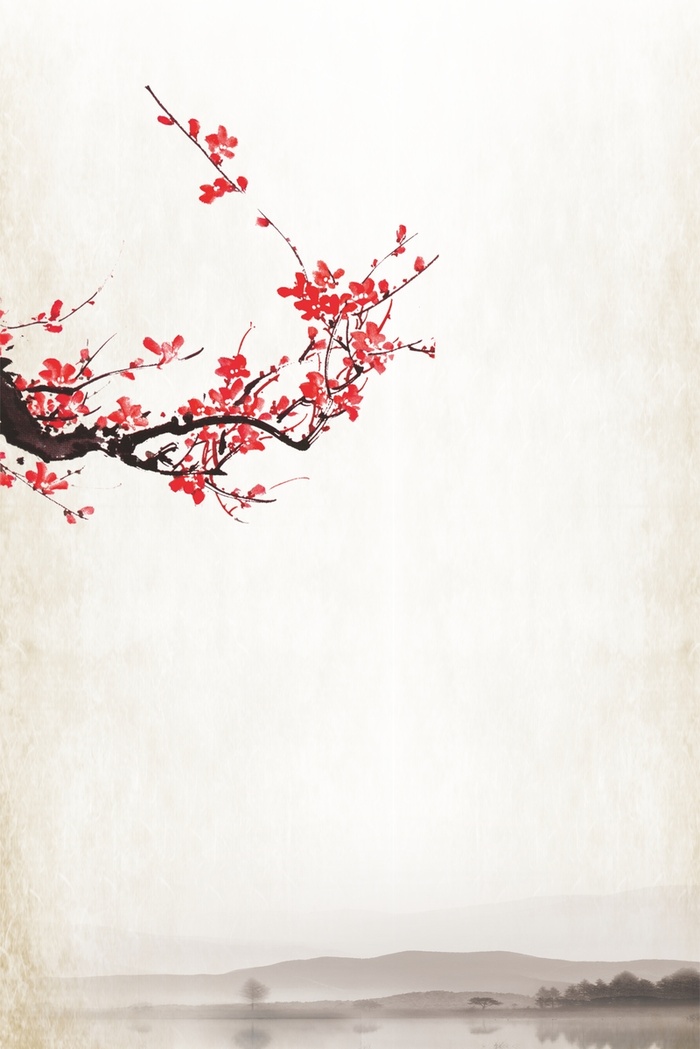中国风梅花背景高清