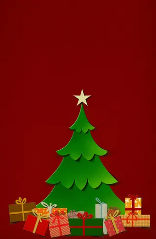 圣诞节剪纸免抠