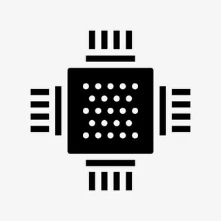 芯片电路IC集成电路微芯片微处免抠