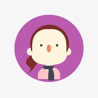 用户扁平人物头像png免抠