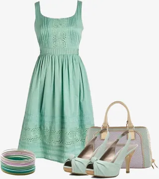 蓝色吊带长裙免抠