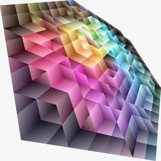 时尚炫彩几何背景装饰矢量图