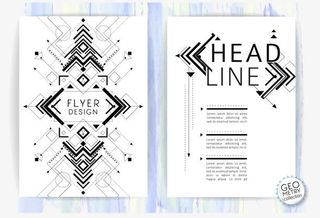 创意几何线条底纹纹理免抠