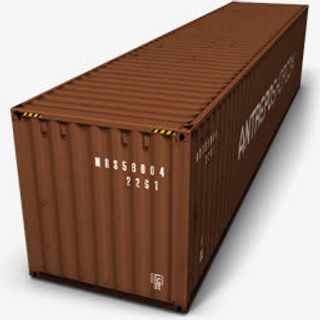 brown棕色的集装箱免抠