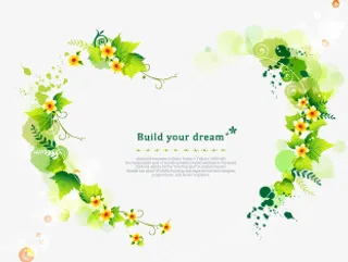 春天清新花环草免抠