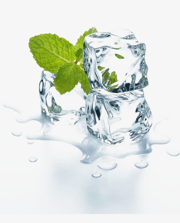 晶莹剔透的冰块免抠