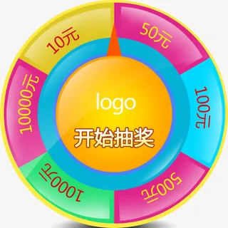 幸运大转盘，淘宝素材，中奖，抽免抠