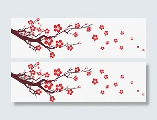 矢量梅花png免抠