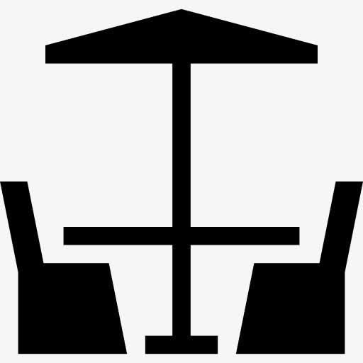 椅子和Sun Umbrella 图标免抠
