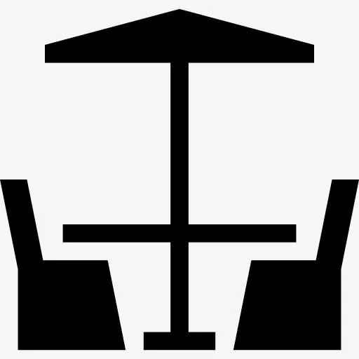 椅子和Sun Umbrella 图标免抠