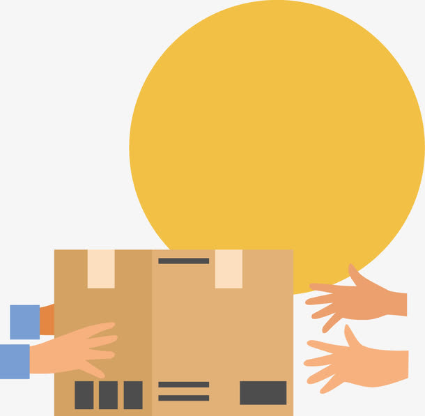 矢量创意设计物流货运导视图免抠